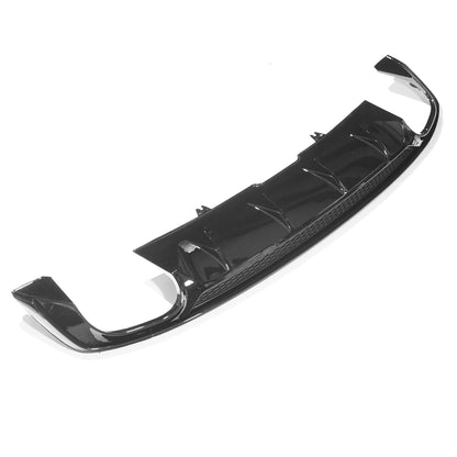Audi A5/S5 B9 2016-2019 Pre-Facelift Gloss Black Rear Diffuser Valance – Rear Bumper Trim/Insert Splitter Apron Lip | High-Gloss Piano Black OE-Style | Fits A5 S-Line & S5 Coupe/Sportback | CT Carbon ABS