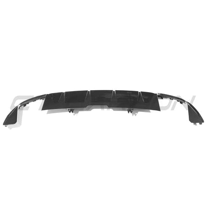 Audi A5/S5 B9 2016-2019 Pre-Facelift Gloss Black Rear Diffuser Valance – Rear Bumper Trim/Insert Splitter Apron Lip | High-Gloss Piano Black OE-Style | Fits A5 S-Line & S5 Coupe/Sportback | CT Carbon ABS