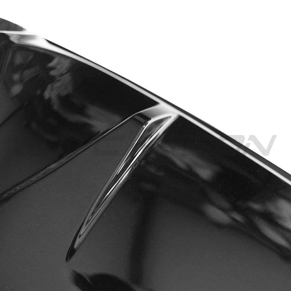 Audi A5/S5 B9 2016-2019 Pre-Facelift Gloss Black Rear Diffuser Valance – Rear Bumper Trim/Insert Splitter Apron Lip | High-Gloss Piano Black OE-Style | Fits A5 S-Line & S5 Coupe/Sportback | CT Carbon ABS