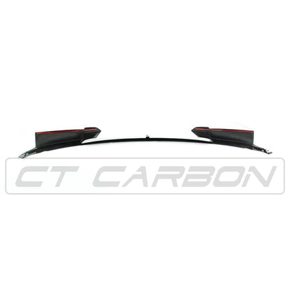 BMW 3 Series F30/F31 Front Lip Spoiler / Splitter Gloss Piano Black – M Performance Style Chin Spoiler, Front Bumper Lip & Aero Lip, ABS – Saloon/Touring (Sedan/Wagon) 2013–2019 – BLAK by CT Carbon