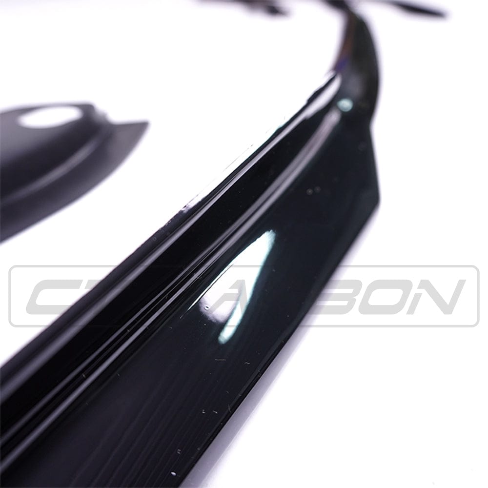 BMW 3 Series G20/G21 2018-2020 Front Lip Spoiler | Gloss Piano Black M Performance/MP Style Splitter | Front Bumper Lip/Chin Spoiler/Front Valance/Aero Splitter/Front Diffuser | Saloon & Touring | CT Carbon BLAK