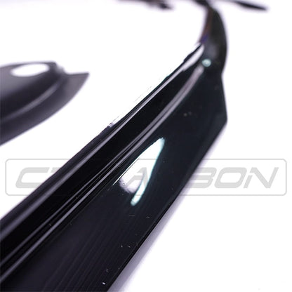 BMW 3 Series G20/G21 2018-2020 Front Lip Spoiler | Gloss Piano Black M Performance/MP Style Splitter | Front Bumper Lip/Chin Spoiler/Front Valance/Aero Splitter/Front Diffuser | Saloon & Touring | CT Carbon BLAK