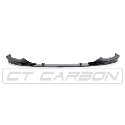 BMW 5 Series G30/G31 Front Lip Splitter Spoiler Gloss/Piano Black – M Performance Style Front Bumper Lip Extension Valance Aero – 2017-2020 Saloon Touring – BLAK by CT Carbon OEM Plus