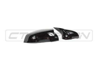 BMW F40 1 Series & F44 2 Series Gran Coupe Gloss Piano Black M4 Style Wing Mirror Caps – Replacement Door Mirror Covers/Shells Pair, ABS OEM Fit 2020+