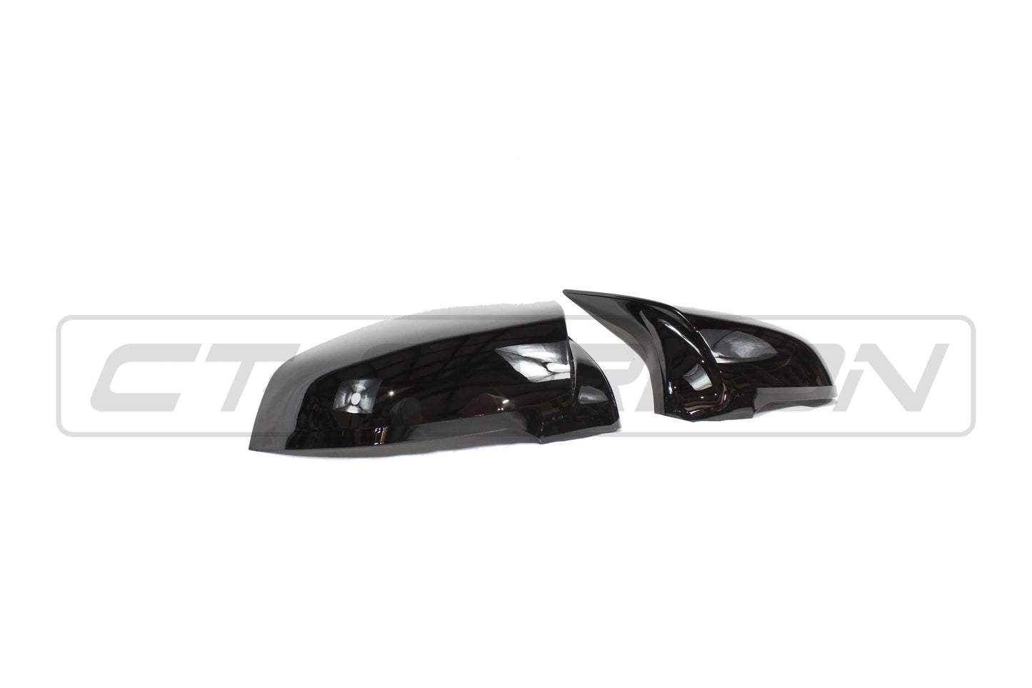 BMW 1 Series F40 & 2 Series Gran Coupe F44 M-Style Gloss Black Mirror Caps - Wing/Side Door Mirror Covers Shells Housings - Piano Black OEM+ Replacement Upgrade (2020+) - Left/Right ABS Pair Set