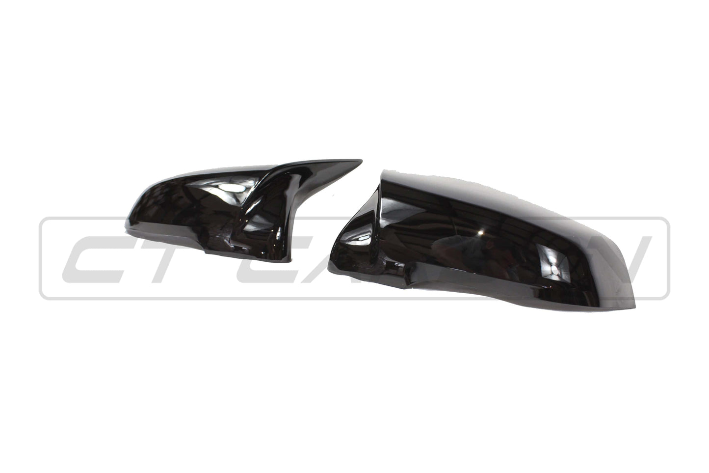 BMW F40 1 Series & F44 2 Series Gran Coupe Gloss Piano Black M4 Style Wing Mirror Caps – Replacement Door Mirror Covers/Shells Pair, ABS OEM Fit 2020+