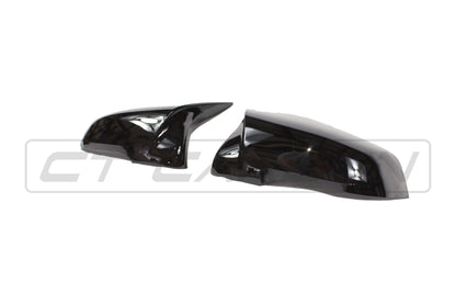 BMW F40 1 Series & F44 2 Series Gran Coupe Gloss Piano Black M4 Style Wing Mirror Caps – Replacement Door Mirror Covers/Shells Pair, ABS OEM Fit 2020+