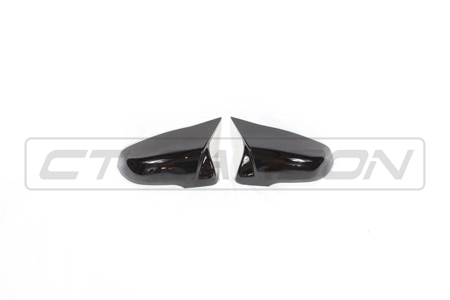 BMW F40 1 Series & F44 2 Series Gran Coupe Gloss Piano Black M4 Style Wing Mirror Caps – Replacement Door Mirror Covers/Shells Pair, ABS OEM Fit 2020+
