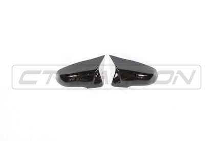 BMW 1 Series F40 & 2 Series Gran Coupe F44 M-Style Gloss Black Mirror Caps - Wing/Side Door Mirror Covers Shells Housings - Piano Black OEM+ Replacement Upgrade (2020+) - Left/Right ABS Pair Set