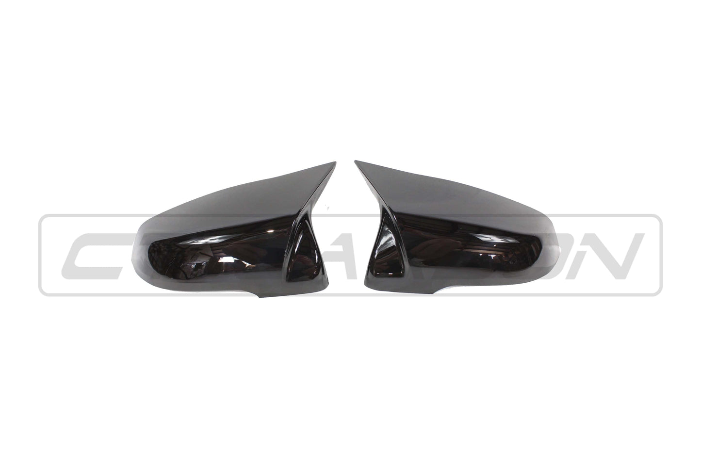 BMW 1 Series F40 & 2 Series Gran Coupe F44 M-Style Gloss Black Mirror Caps - Wing/Side Door Mirror Covers Shells Housings - Piano Black OEM+ Replacement Upgrade (2020+) - Left/Right ABS Pair Set