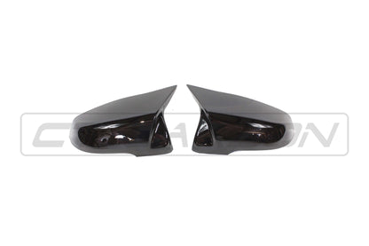 BMW F40 1 Series & F44 2 Series Gran Coupe Gloss Piano Black M4 Style Wing Mirror Caps – Replacement Door Mirror Covers/Shells Pair, ABS OEM Fit 2020+