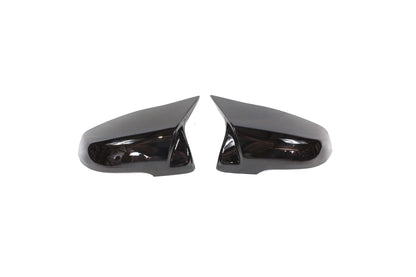 BMW F40 1 Series & F44 2 Series Gran Coupe Gloss Piano Black M4 Style Wing Mirror Caps – Replacement Door Mirror Covers/Shells Pair, ABS OEM Fit 2020+