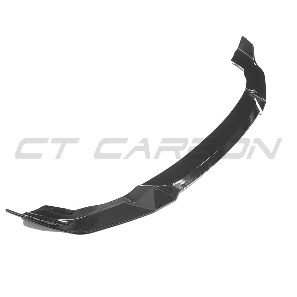 BMW M2 Competition F87 2018-2021 Front Lip Splitter Spoiler - Gloss/Piano Black ABS Bumper Lip - M2C F87 F87C OEM+ Front Lower Valance Diffuser Style by CT Carbon - Bumper Extension