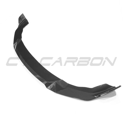 BMW M2 Competition F87 2018-2021 Front Lip Splitter Spoiler - Gloss/Piano Black ABS Bumper Lip - M2C F87 F87C OEM+ Front Lower Valance Diffuser Style by CT Carbon - Bumper Extension