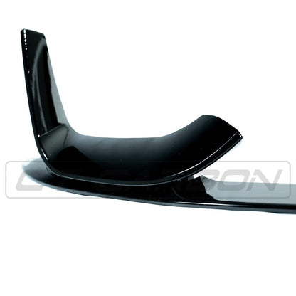 BMW M3 M4 F80 F82 F83 (2014-2020) Front Lip/Splitter/Chin Spoiler - Gloss Piano Black - M Performance Style - CT Carbon BLAK - Front Bumper Lower Lip Aero Extension F8x