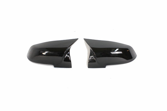 BMW F-Series Wing Mirror Caps/Covers - M Performance M4 Style Gloss Black OE Look - Fits F20 F21 F22 F23 F30 F31 F32 F33 F87 M2 - 1 2 3 4 Series M Sport (2015-2020) - Replacement Door Mirror Housings Shells - CT Carbon / CT BLAK