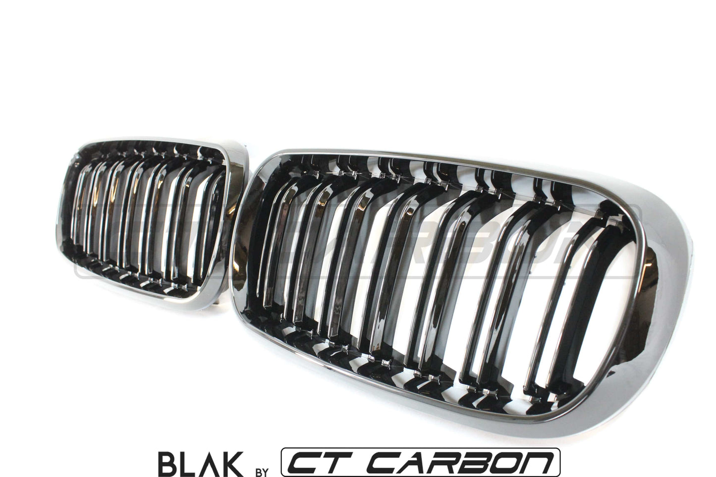 BMW X5M/X6M F16 & F15 DOUBLE SLAT GRILLES - BLAK BY CT CARBON