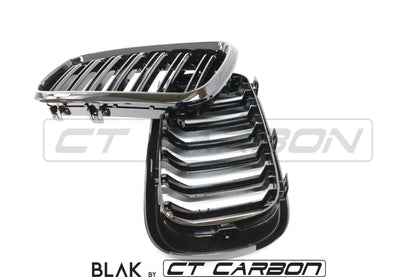 BMW X5M/X6M F16 & F15 DOUBLE SLAT GRILLES - BLAK BY CT CARBON