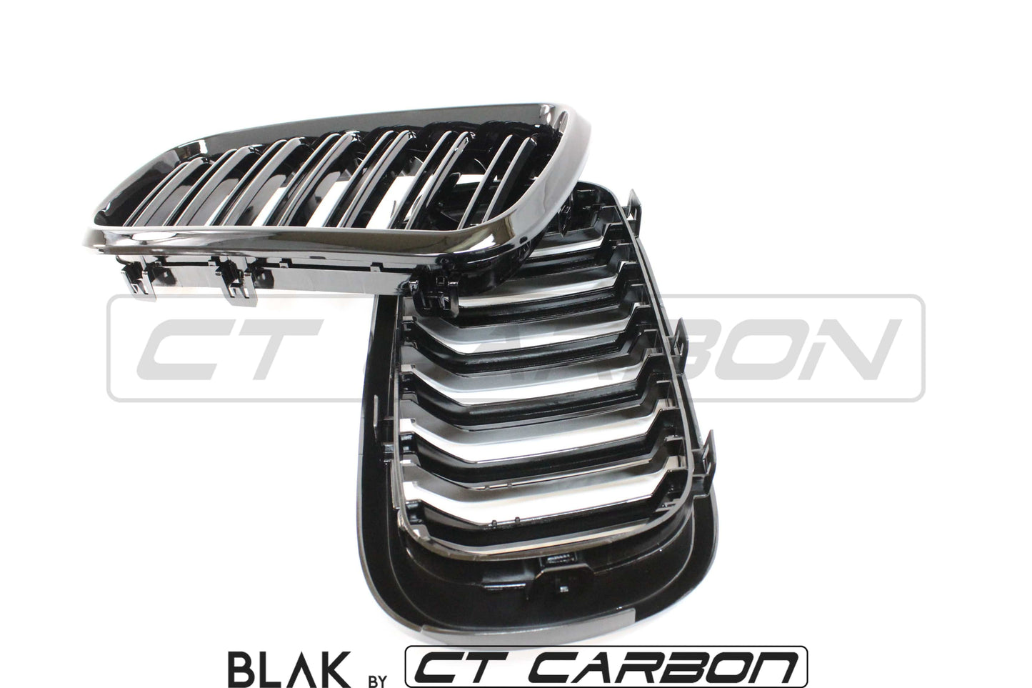 BMW X5M/X6M F16 & F15 DOUBLE SLAT GRILLES - BLAK BY CT CARBON