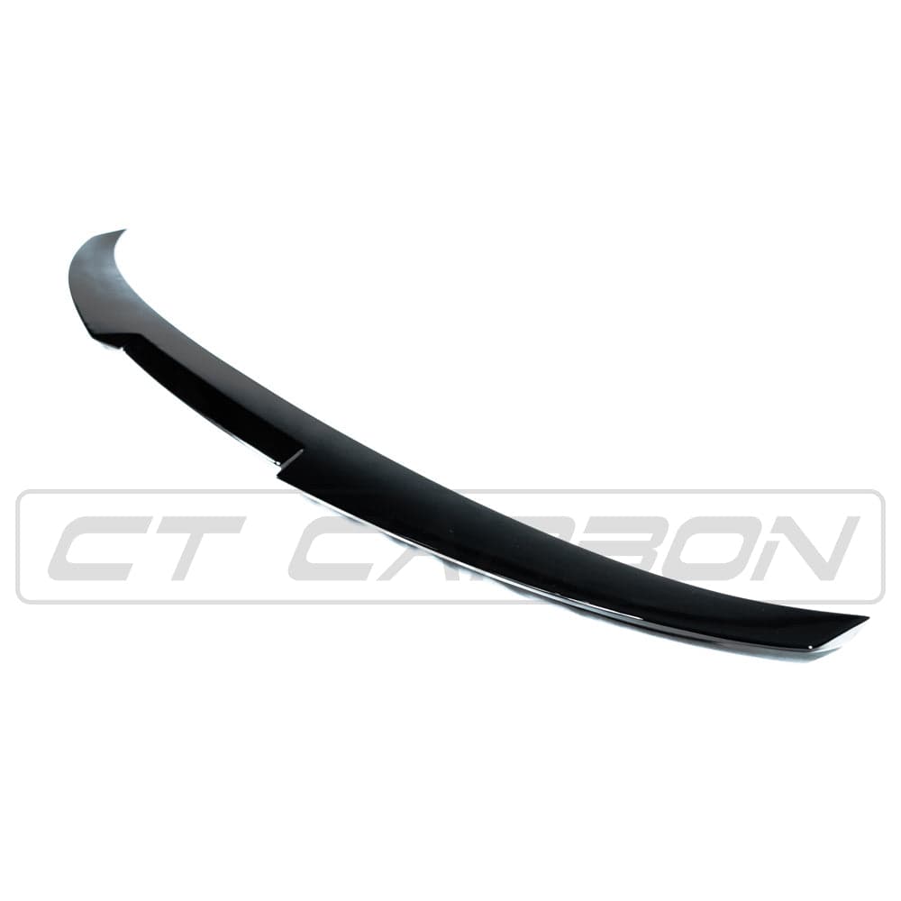 BMW 3 Series F30 / M3 F80 V Style Boot/Trunk Lip Spoiler Gloss Black (Piano Black) - Rear Decklid Tail Wing Aero Lip 2012-2018 F30, 2014-2020 F80 Sedan/Saloon OEM+