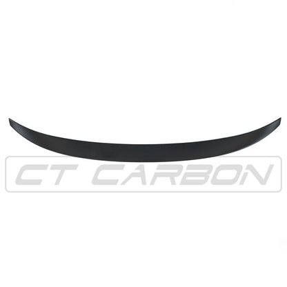 BMW 4 Series F32 Coupe 2013-2020 Boot Lip Spoiler - Satin Matte Black M Performance/MP Style Rear Lip Wing | Trunk/Boot/Decklid Tailgate Spoiler | CT Carbon ABS OEM+ Fit