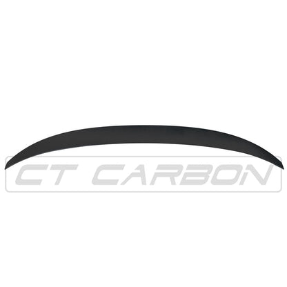 BMW 4 Series F32 Coupe 2013-2020 Boot Lip Spoiler - Satin Matte Black M Performance/MP Style Rear Lip Wing | Trunk/Boot/Decklid Tailgate Spoiler | CT Carbon ABS OEM+ Fit