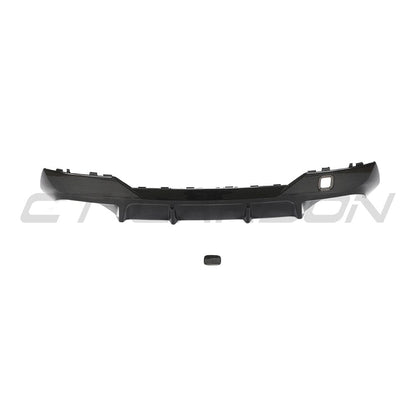 BMW 4 Series G22/G23 Carbon Fibre Rear Diffuser - Gloss Carbon Rear Valance, Rear Bumper Insert/Lower Trim, Rear Lip Skirt Splitter Apron - Coupe & Convertible 2020+ OEM+ Performance Styling