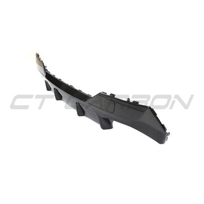 BMW 4 Series G22/G23 Carbon Fibre Rear Diffuser - Gloss Carbon Rear Valance, Rear Bumper Insert/Lower Trim, Rear Lip Skirt Splitter Apron - Coupe & Convertible 2020+ OEM+ Performance Styling