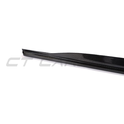 BMW 4 Series (4er) G22/G23 2020+ Gloss Carbon Fibre/Carbon Fiber Side Skirts – Side Splitters, Rocker Panel/Sill Extensions, Side Blades | Real Carbon Aero Kit for Coupe & Convertible