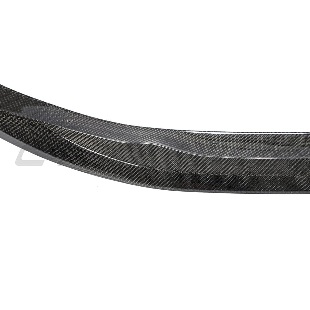BMW 4 Series G22 G23 Coupe & Convertible Front Lip Splitter Spoiler 2020-2025 - Carbon Fibre (Carbon Fiber) Gloss - M Performance MP Style Chin Spoiler / Front Bumper Lip / Aero Valance by CT Carbon