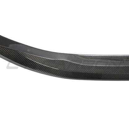 BMW 4 Series G22 G23 Coupe & Convertible Front Lip Splitter Spoiler 2020-2025 - Carbon Fibre (Carbon Fiber) Gloss - M Performance MP Style Chin Spoiler / Front Bumper Lip / Aero Valance by CT Carbon