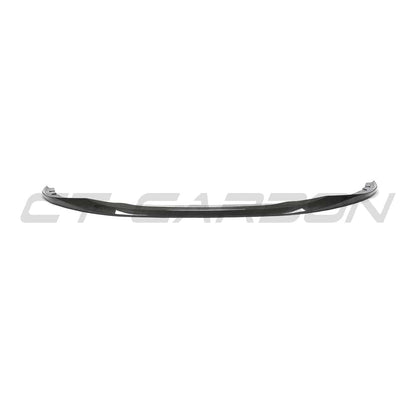 BMW 4 Series G22 G23 Coupe & Convertible Front Lip Splitter Spoiler 2020-2025 - Carbon Fibre (Carbon Fiber) Gloss - M Performance MP Style Chin Spoiler / Front Bumper Lip / Aero Valance by CT Carbon