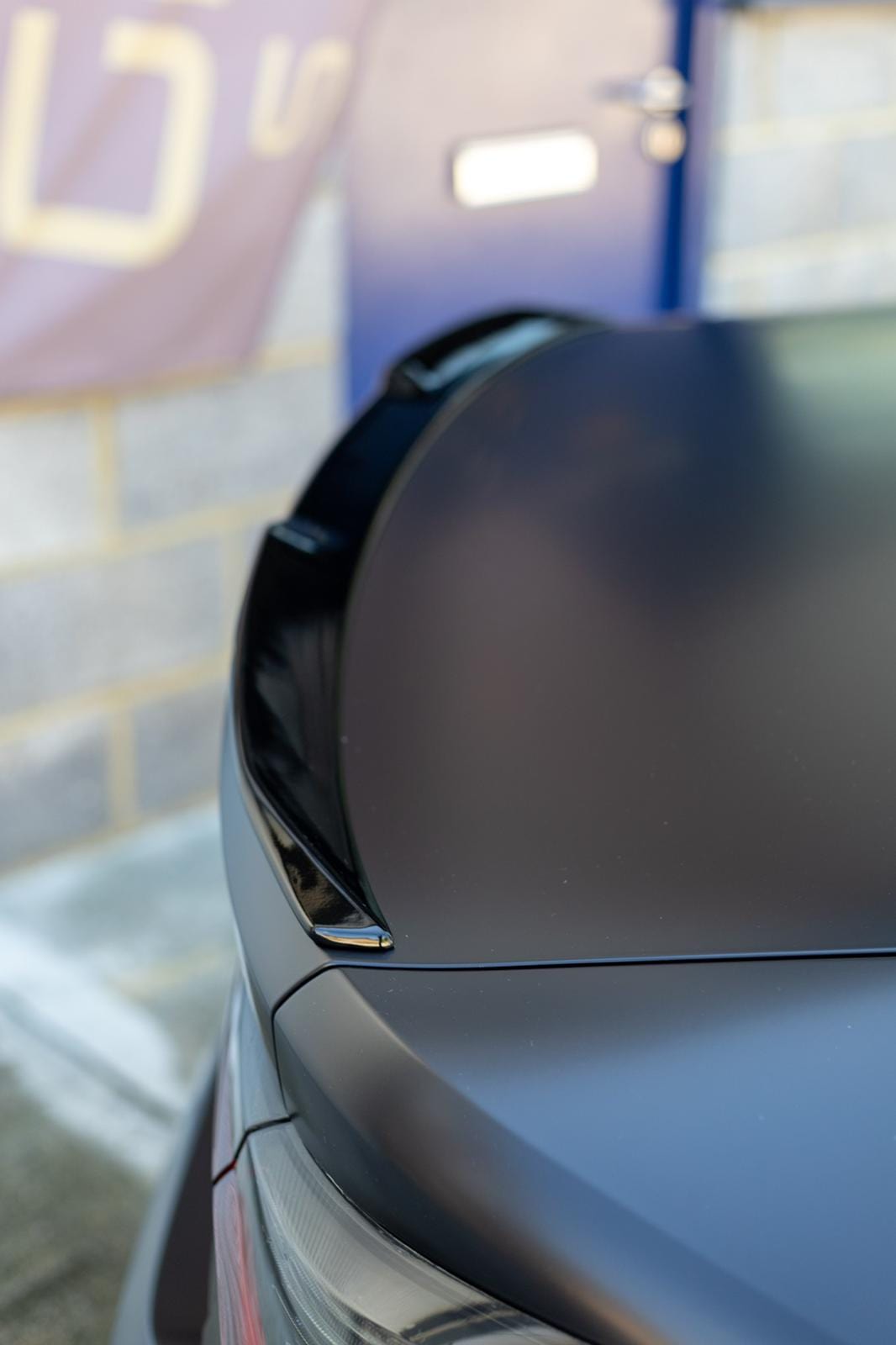 BMW 4 Series G22 Coupe Rear Lip Spoiler - Gloss Piano Black M Performance/MP Style Boot/Trunk Ducktail Lip/Rear Wing Extension - OEM+ ABS - Fits 2020+ 420i 430i M440i - CT Carbon