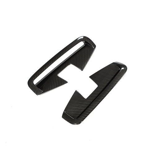 BMW 4 Series G22/G23 2020–2025 Carbon Fibre Side Vents (Air Extractors) for M Sport – Side Gills, Fender/Wing Outlet Trim, M Performance Style Gloss Carbon Side Grille Covers for Coupé & Cabriolet (Pair)