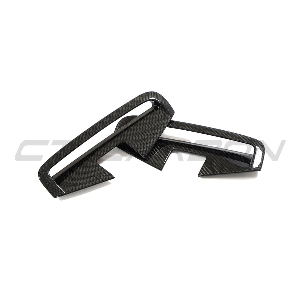 BMW 4 Series G22/G23 2020–2025 Carbon Fibre Side Vents (Air Extractors) for M Sport – Side Gills, Fender/Wing Outlet Trim, M Performance Style Gloss Carbon Side Grille Covers for Coupé & Cabriolet (Pair)