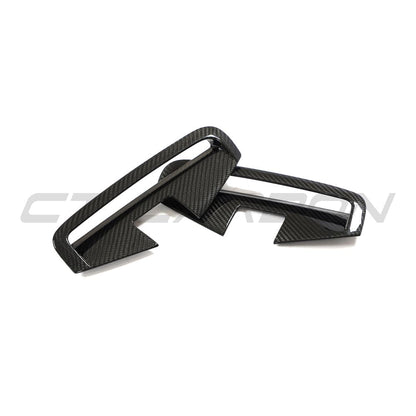 BMW 4 Series G22/G23 2020–2025 Carbon Fibre Side Vents (Air Extractors) for M Sport – Side Gills, Fender/Wing Outlet Trim, M Performance Style Gloss Carbon Side Grille Covers for Coupé & Cabriolet (Pair)