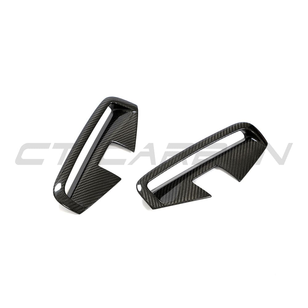 BMW 4 Series G22/G23 2020–2025 Carbon Fibre Side Vents (Air Extractors) for M Sport – Side Gills, Fender/Wing Outlet Trim, M Performance Style Gloss Carbon Side Grille Covers for Coupé & Cabriolet (Pair)