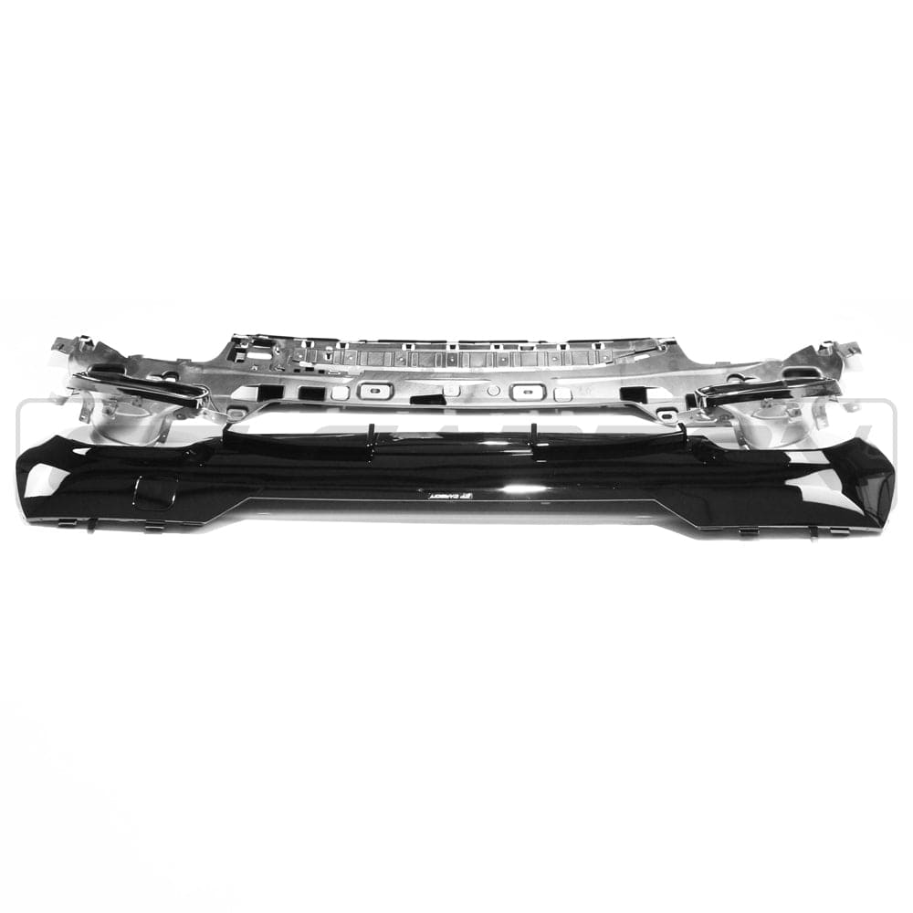 BMW 4 Series G22/G23 2020+ Rear Diffuser & Exhaust Tips - Gloss Piano Black MP/M Performance Style Rear Valance, Bumper Insert/Lower Bumper Trim, Rear Apron, Splitter - 440i Style Tailpipe Trims (Coupe/Convertible)