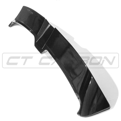 VW Volkswagen Polo 6 MK6 2017-2020 2017 2018 2019 2020 Gloss Black Rear Roof Spoiler Wing Lip – Tailgate Hatchback Spoiler Extension, Boot Lid Lip, Piano Black ABS, CT Carbon OEM Style