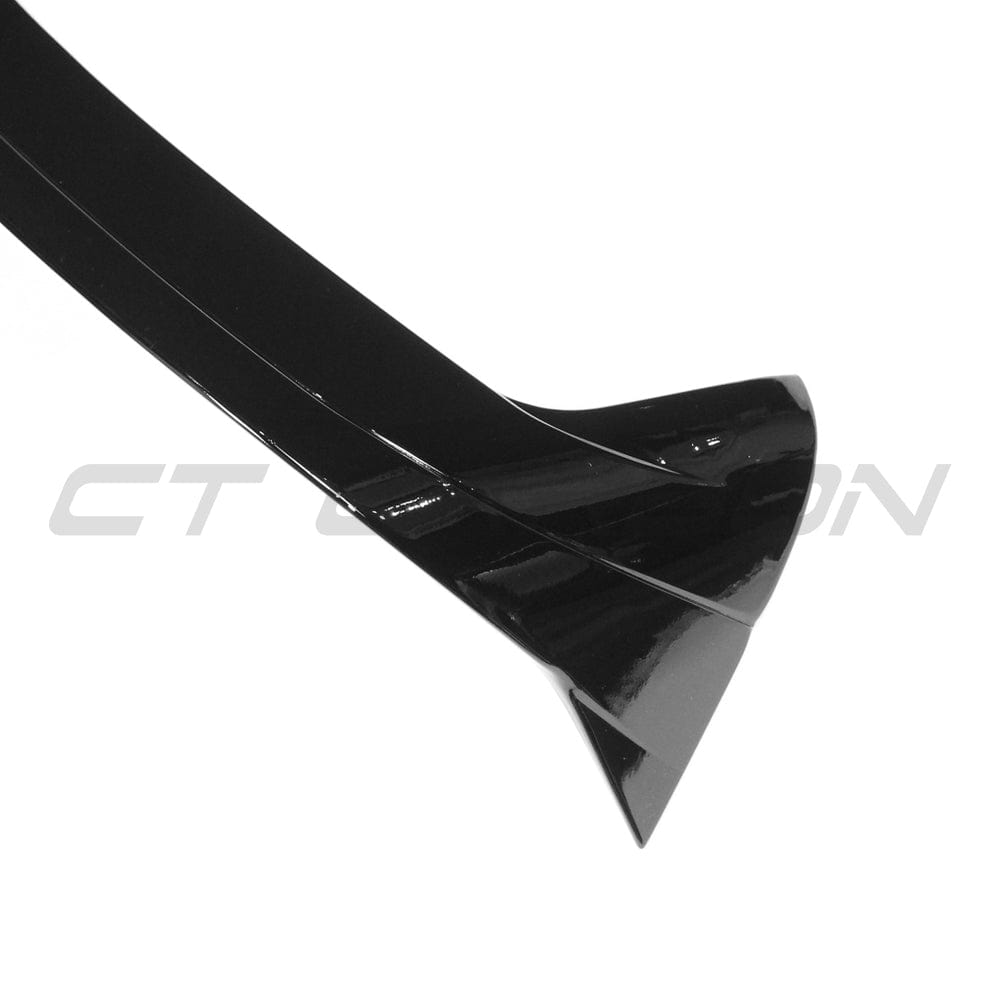 VW Golf 8 MK8 Roof Spoiler / Spoiler Extension / Rear Wing CS Style - Gloss Piano Black ABS - OEM+ Roof Lip / Tailgate Boot Lip - Fits 2020+ Golf 8 GTI GTD R R-Line - Volkswagen Roof Wing Upgrade by CT Carbon BLAK