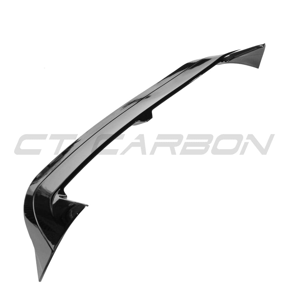 VW Golf 8 MK8 Roof Spoiler / Spoiler Extension / Rear Wing CS Style - Gloss Piano Black ABS - OEM+ Roof Lip / Tailgate Boot Lip - Fits 2020+ Golf 8 GTI GTD R R-Line - Volkswagen Roof Wing Upgrade by CT Carbon BLAK