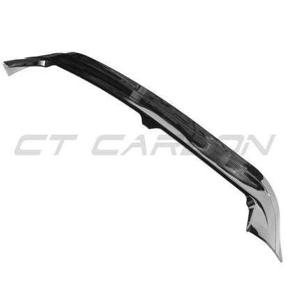 VW Golf 8 MK8 Roof Spoiler / Spoiler Extension / Rear Wing CS Style - Gloss Piano Black ABS - OEM+ Roof Lip / Tailgate Boot Lip - Fits 2020+ Golf 8 GTI GTD R R-Line - Volkswagen Roof Wing Upgrade by CT Carbon BLAK