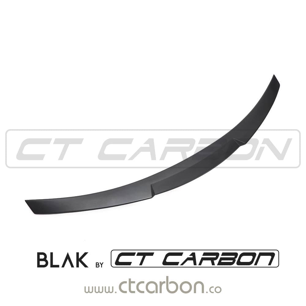 BMW M4 F82 Coupe 2014–2020 Rear Spoiler – Matte/Flat Black ABS Plastic V-Style Boot/Trunk Lip Spoiler Ducktail Boot Lid Wing | Non-Carbon Performance Aero Upgrade (BLAK by CT Carbon)