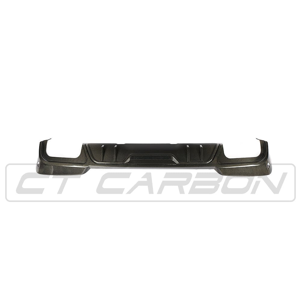 BMW X3 G01 Rear Diffuser 2017-2021 - Real Carbon Fibre (Fiber) Rear Valance / Bumper Insert Skirt Trim - CT Carbon OEM+ Rear Bumper Diffuser, Exhaust Surround, Lower Valance Upgrade