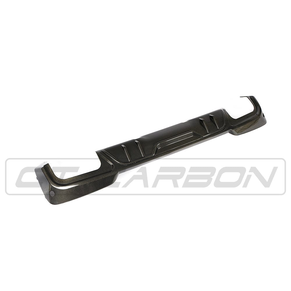BMW X3 G01 Rear Diffuser 2017-2021 - Real Carbon Fibre (Fiber) Rear Valance / Bumper Insert Skirt Trim - CT Carbon OEM+ Rear Bumper Diffuser, Exhaust Surround, Lower Valance Upgrade