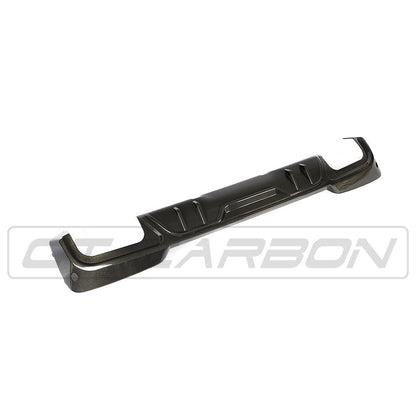 BMW X3 G01 Rear Diffuser 2017-2021 - Real Carbon Fibre (Fiber) Rear Valance / Bumper Insert Skirt Trim - CT Carbon OEM+ Rear Bumper Diffuser, Exhaust Surround, Lower Valance Upgrade