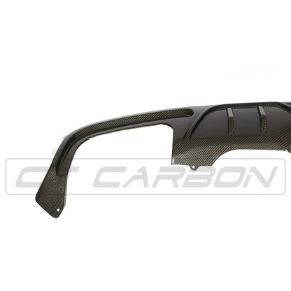 BMW X3 G01 Rear Diffuser 2017-2021 - Real Carbon Fibre (Fiber) Rear Valance / Bumper Insert Skirt Trim - CT Carbon OEM+ Rear Bumper Diffuser, Exhaust Surround, Lower Valance Upgrade
