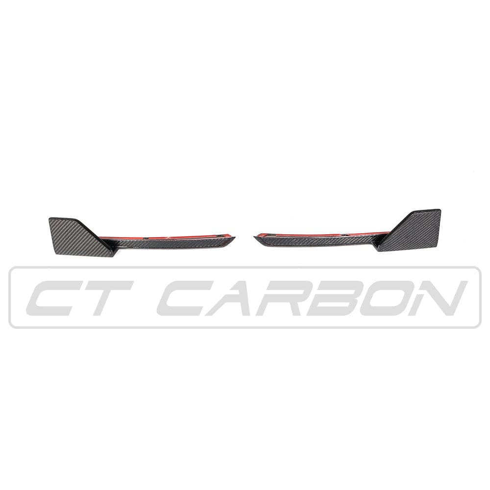 BMW X3 G01 2017-2021 Genuine Carbon Fibre (Fiber) Rear Corner Spats | Rear Bumper Corner/Side Splitters & Extensions | Valance Corner Trims/Canards | Diffuser Corner Covers – CT Carbon