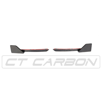 BMW X3 G01 2017-2021 Genuine Carbon Fibre (Fiber) Rear Corner Spats | Rear Bumper Corner/Side Splitters & Extensions | Valance Corner Trims/Canards | Diffuser Corner Covers – CT Carbon