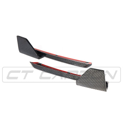 BMW X3 G01 2017-2021 Genuine Carbon Fibre (Fiber) Rear Corner Spats | Rear Bumper Corner/Side Splitters & Extensions | Valance Corner Trims/Canards | Diffuser Corner Covers – CT Carbon